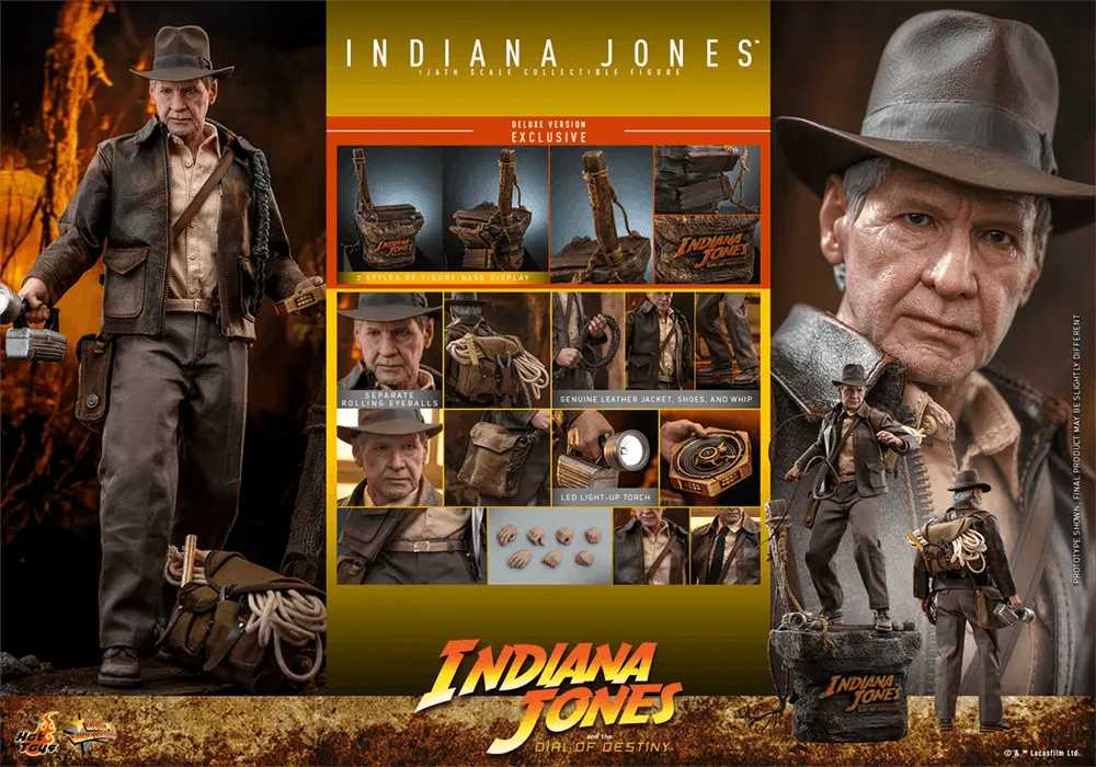 HOTMMS717 Indiana Jones and the Dial of Destiny (2023) - Indiana Jones Deluxe 1:6 Scale Collectable Figure - Hot Toys - Titan Pop Culture