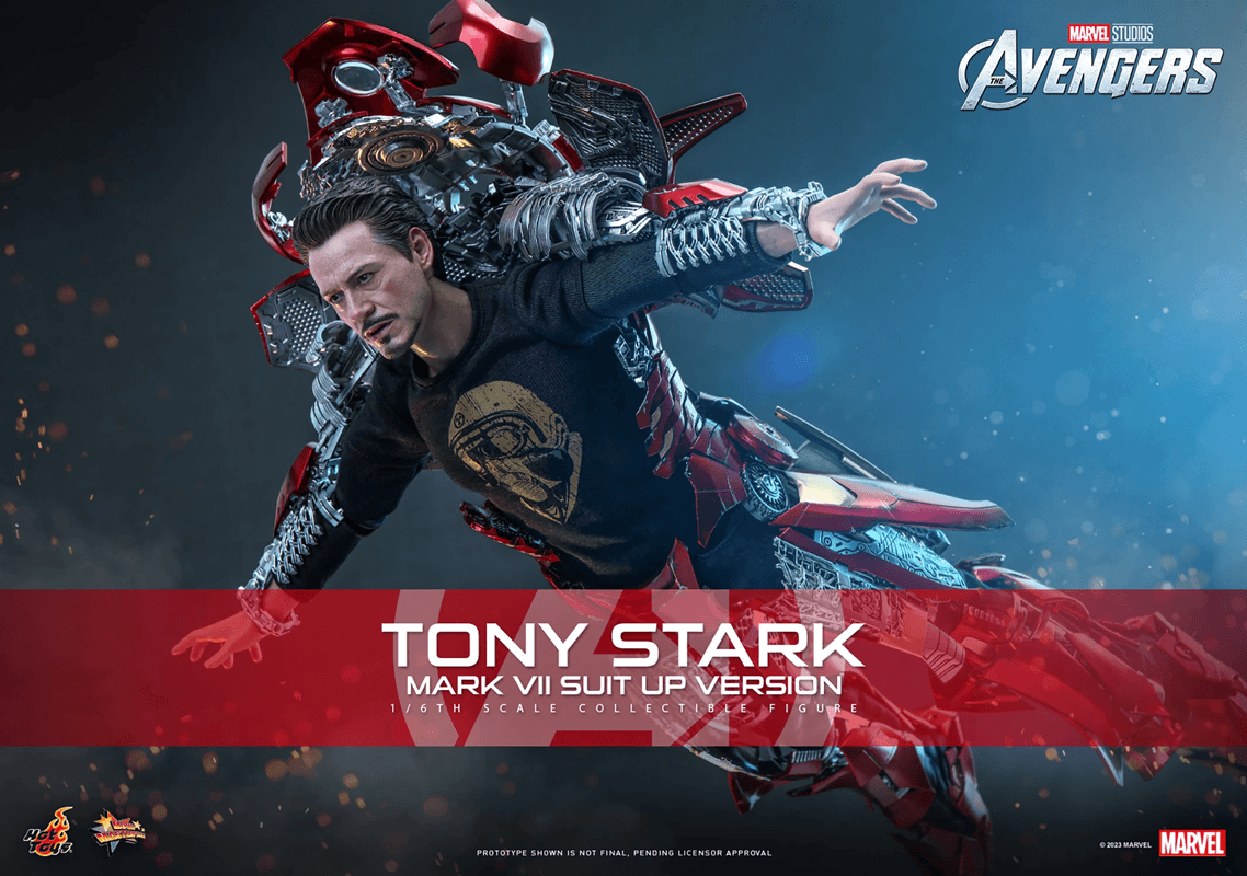 HOTMMS718 Avengers (2012) - Tony Stark (Mark VII Suit-Up) 1:6 Scale Action Figure - Hot Toys - Titan Pop Culture