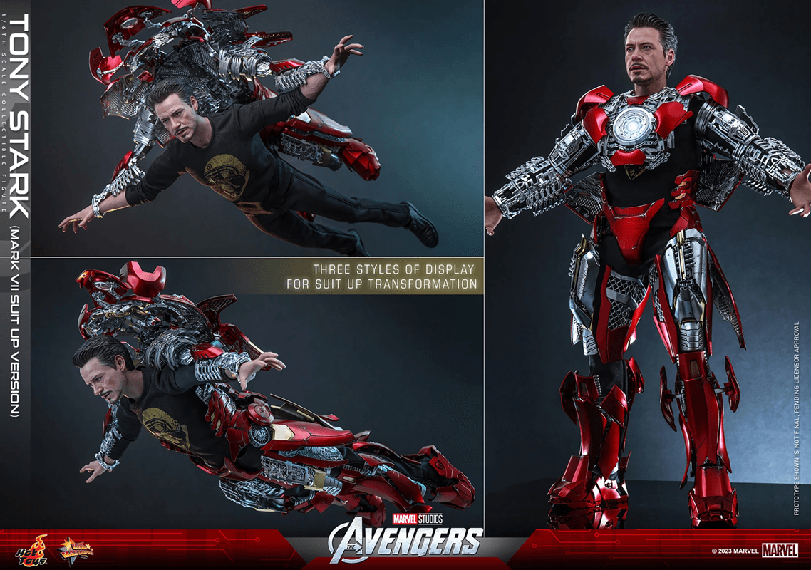 HOTMMS718 Avengers (2012) - Tony Stark (Mark VII Suit-Up) 1:6 Scale Action Figure - Hot Toys - Titan Pop Culture