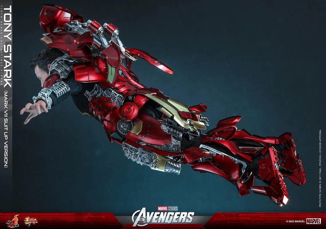 HOTMMS718 Avengers (2012) - Tony Stark (Mark VII Suit-Up) 1:6 Scale Action Figure - Hot Toys - Titan Pop Culture