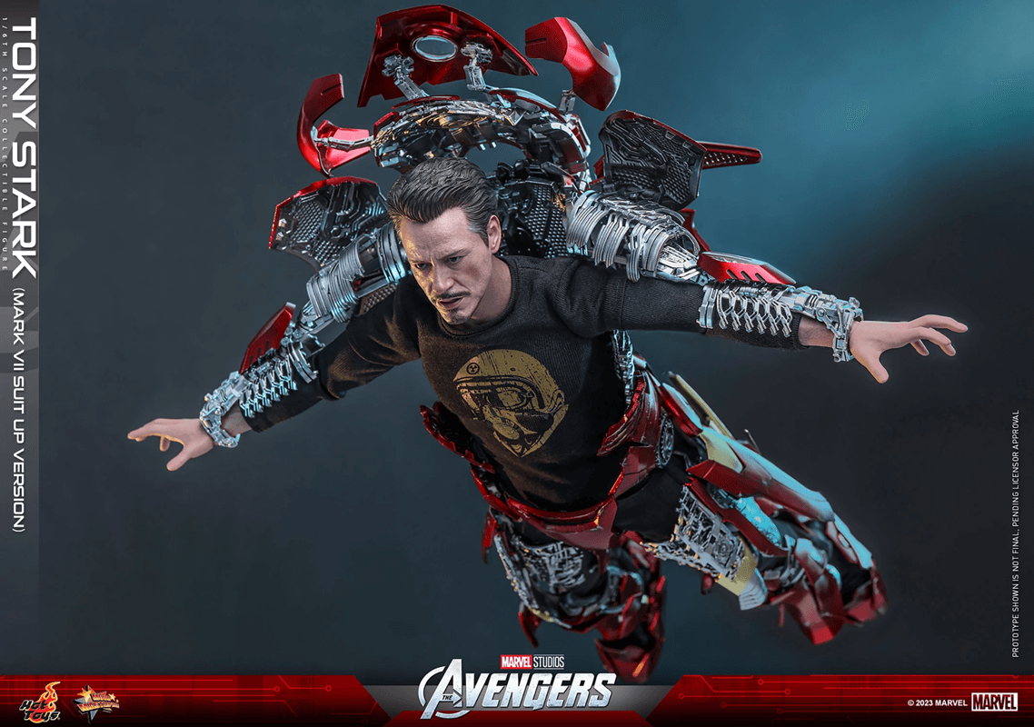 HOTMMS718 Avengers (2012) - Tony Stark (Mark VII Suit-Up) 1:6 Scale Action Figure - Hot Toys - Titan Pop Culture