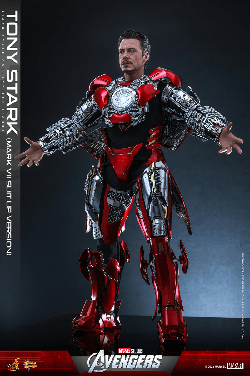 HOTMMS718 Avengers (2012) - Tony Stark (Mark VII Suit-Up) 1:6 Scale Action Figure - Hot Toys - Titan Pop Culture