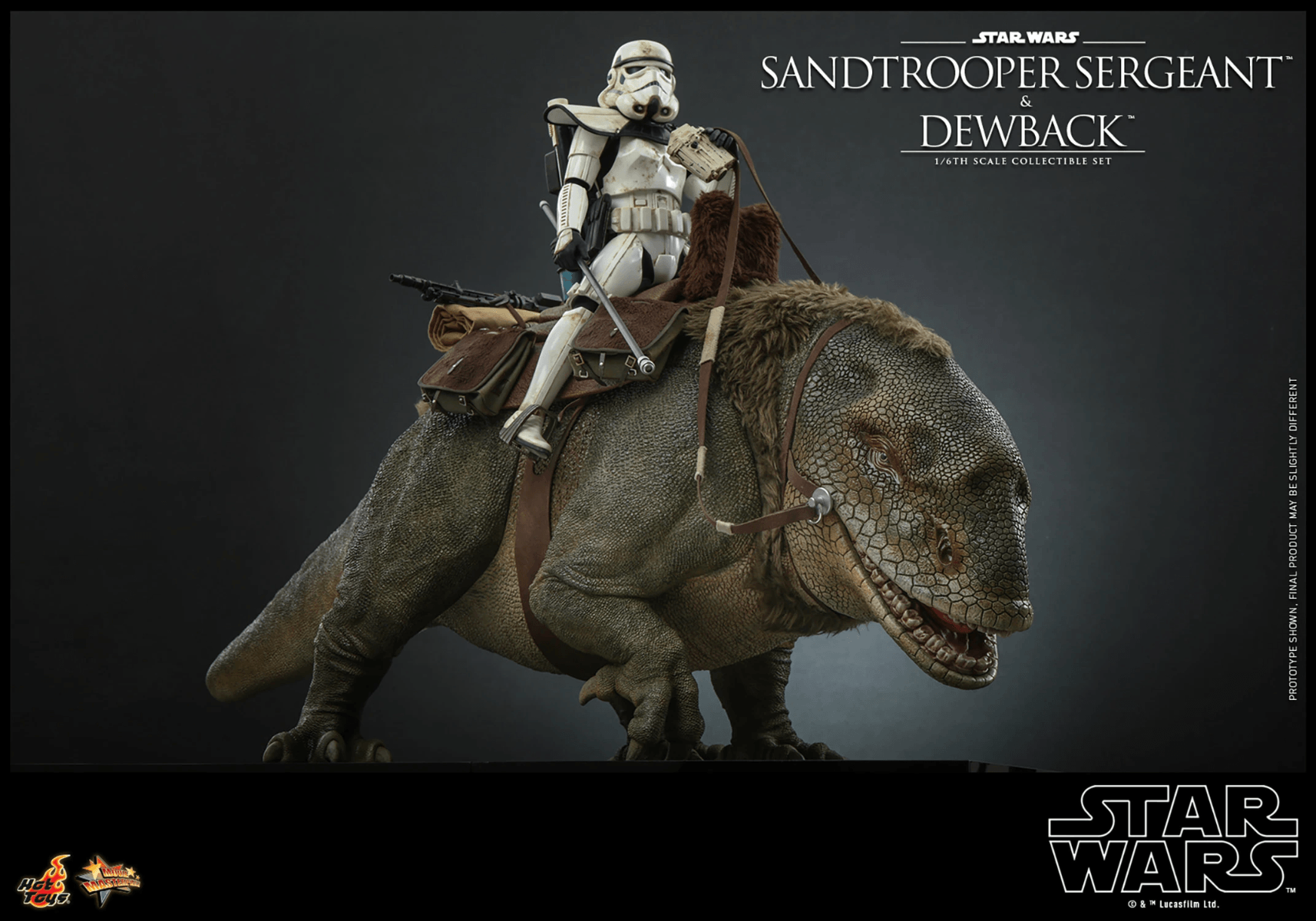 HOTMMS722 Star Wars - Sandtrooper Sergeant & Dewback 1:6 Scale Collectable Set - Hot Toys - Titan Pop Culture