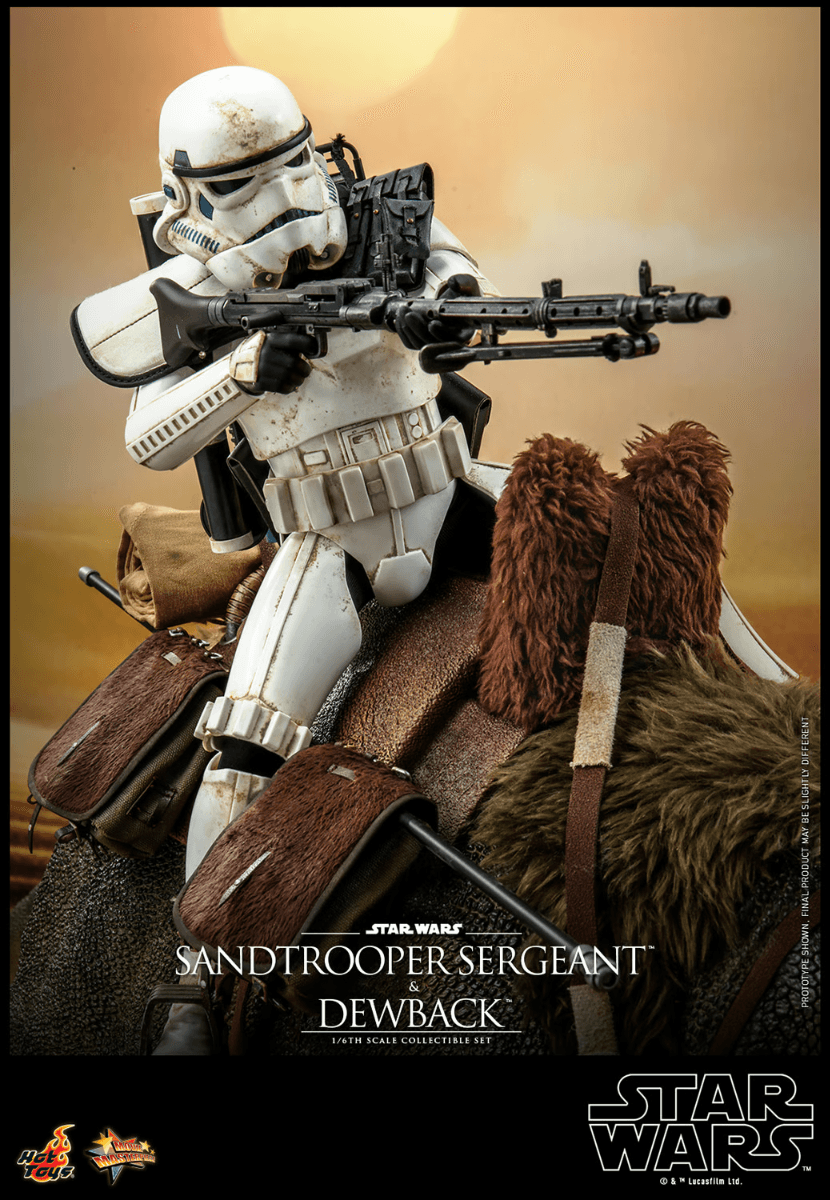 HOTMMS722 Star Wars - Sandtrooper Sergeant & Dewback 1:6 Scale Collectable Set - Hot Toys - Titan Pop Culture