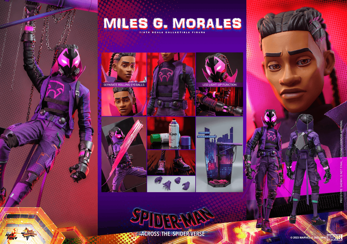 Spider-Man: Across the Spider-Verse - Miles G. Morales 1:6 Scale Collectable Figure Statue by Hot Toys | Titan Pop Culture