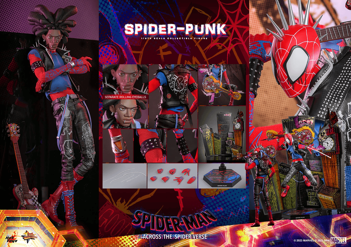 HOTMMS726 Spider-Man: Across the Spider-Verse - Spider-Punk 1:6 Scale Collectable Action Figure - Hot Toys - Titan Pop Culture