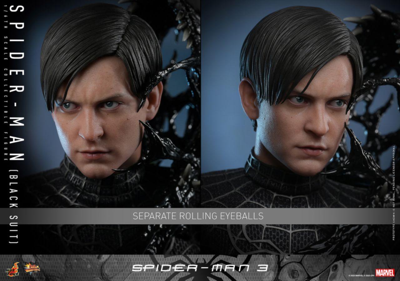 HOTMMS728 Spider-Man 3 - Spider-Man (Black Suit) 1:6 Scale Collectable Action Figure - Hot Toys - Titan Pop Culture