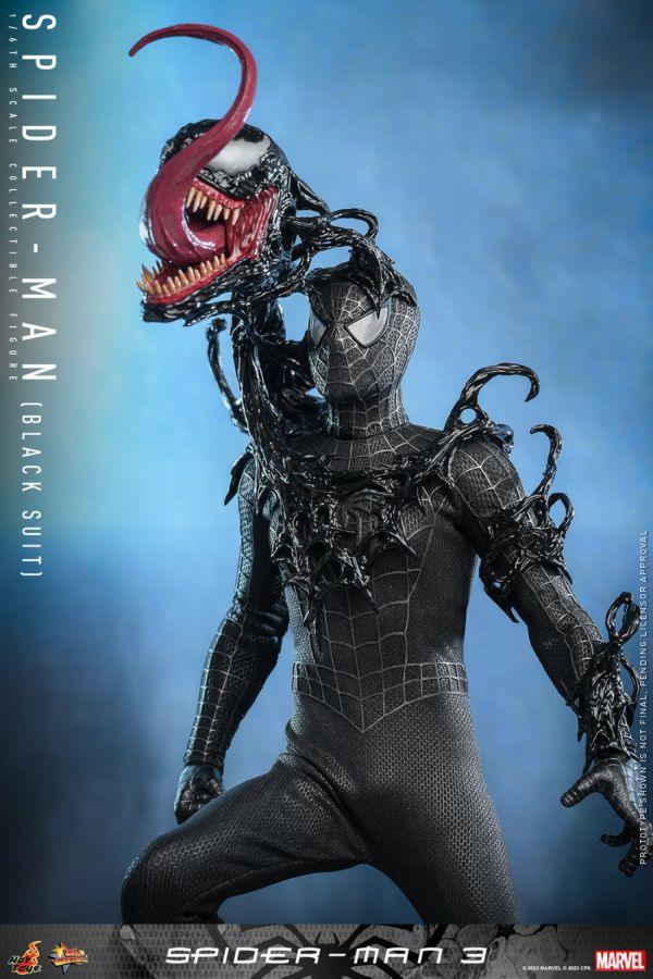 HOTMMS728 Spider-Man 3 - Spider-Man (Black Suit) 1:6 Scale Collectable Action Figure - Hot Toys - Titan Pop Culture