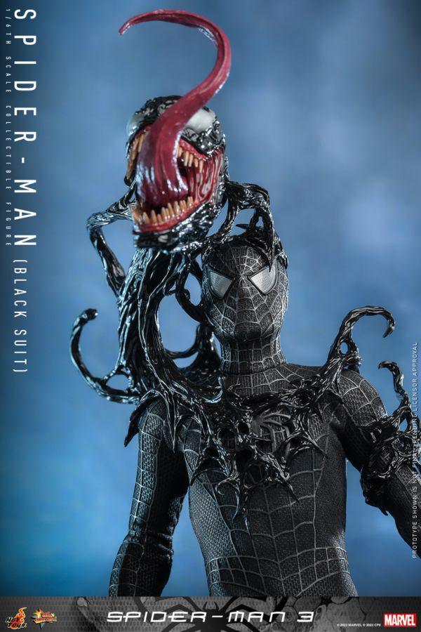 HOTMMS728 Spider-Man 3 - Spider-Man (Black Suit) 1:6 Scale Collectable Action Figure - Hot Toys - Titan Pop Culture