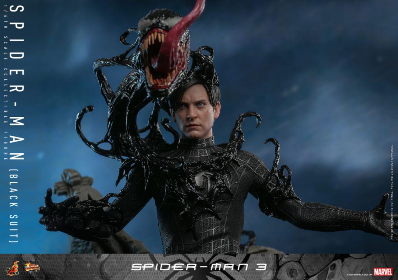 HOTMMS728 Spider-Man 3 - Spider-Man (Black Suit) 1:6 Scale Collectable Action Figure - Hot Toys - Titan Pop Culture