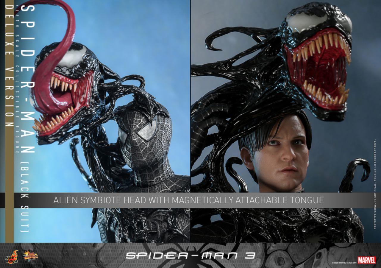 HOTMMS728B Spider-Man 3 - Spider-Man (Black Suit) Deluxe 1:6 Scale Collectable Action Figure - Hot Toys - Titan Pop Culture