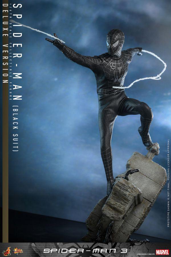 HOTMMS728B Spider-Man 3 - Spider-Man (Black Suit) Deluxe 1:6 Scale Collectable Action Figure - Hot Toys - Titan Pop Culture