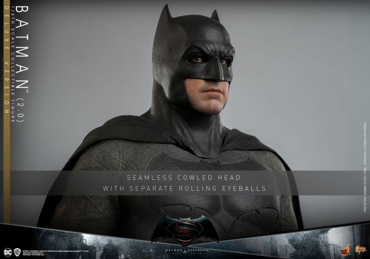 HOTMMS732 Batman v Superman: Dawn of Justice - Batman (2.0) Deluxe 1:6 Scale Collectable Action Figure - Hot Toys - Titan Pop Culture