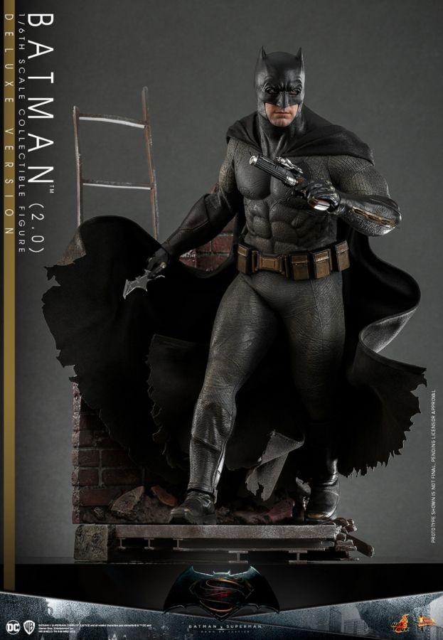 HOTMMS732 Batman v Superman: Dawn of Justice - Batman (2.0) Deluxe 1:6 Scale Collectable Action Figure - Hot Toys - Titan Pop Culture