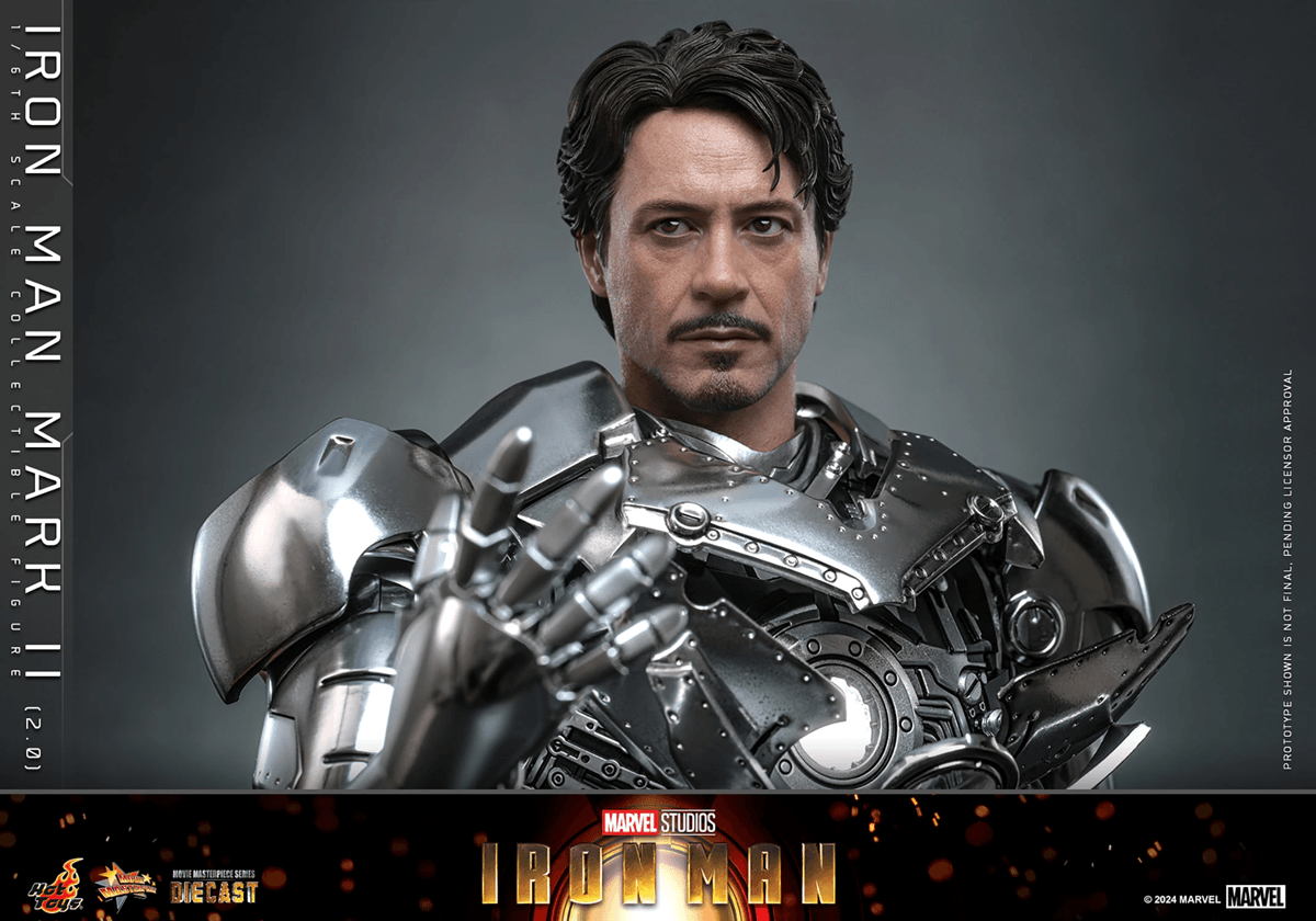 HOTMMS733D59 Iron Man - Iron Man Mark II (2.0) 1:6 Scale Collectable Action Figure - Hot Toys - Titan Pop Culture