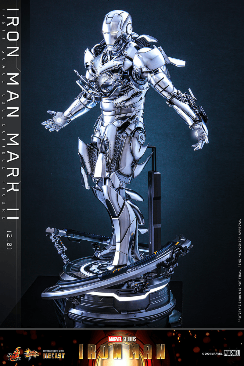 HOTMMS733D59 Iron Man - Iron Man Mark II (2.0) 1:6 Scale Collectable Action Figure - Hot Toys - Titan Pop Culture