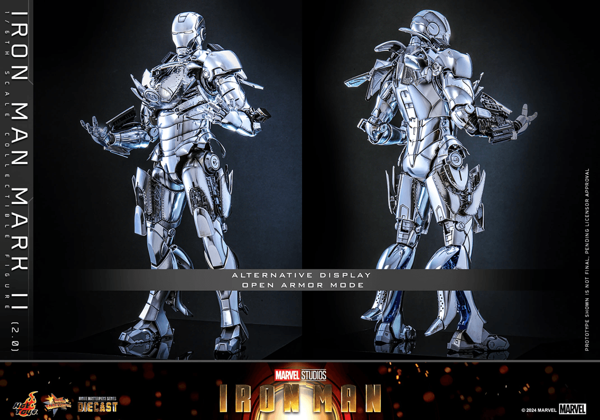 HOTMMS733D59 Iron Man - Iron Man Mark II (2.0) 1:6 Scale Collectable Action Figure - Hot Toys - Titan Pop Culture