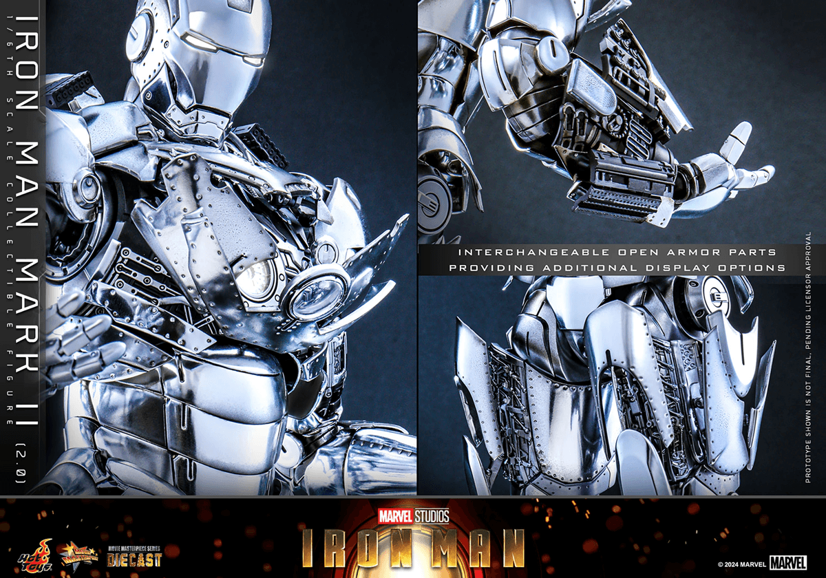 HOTMMS733D59 Iron Man - Iron Man Mark II (2.0) 1:6 Scale Collectable Action Figure - Hot Toys - Titan Pop Culture