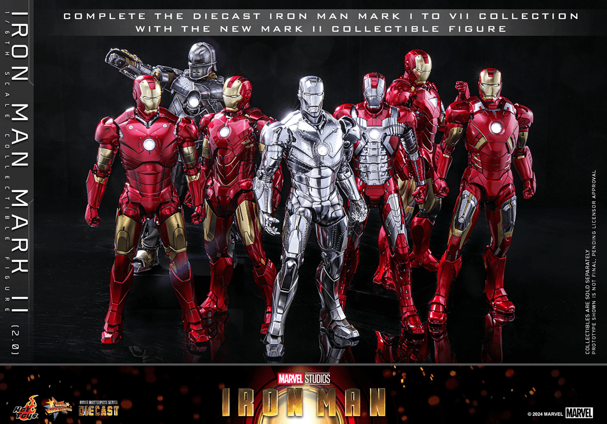 HOTMMS733D59 Iron Man - Iron Man Mark II (2.0) 1:6 Scale Collectable Action Figure - Hot Toys - Titan Pop Culture