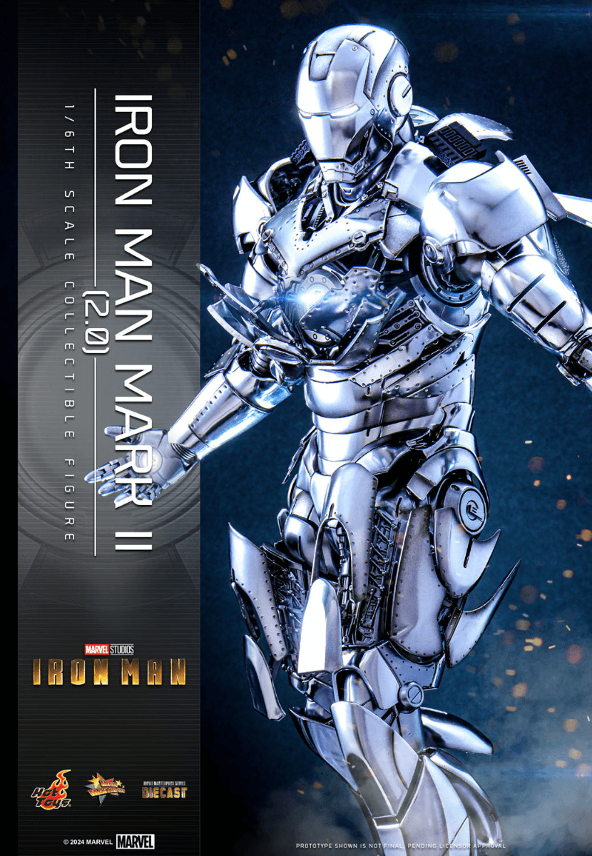 HOTMMS733D59 Iron Man - Iron Man Mark II (2.0) 1:6 Scale Collectable Action Figure - Hot Toys - Titan Pop Culture