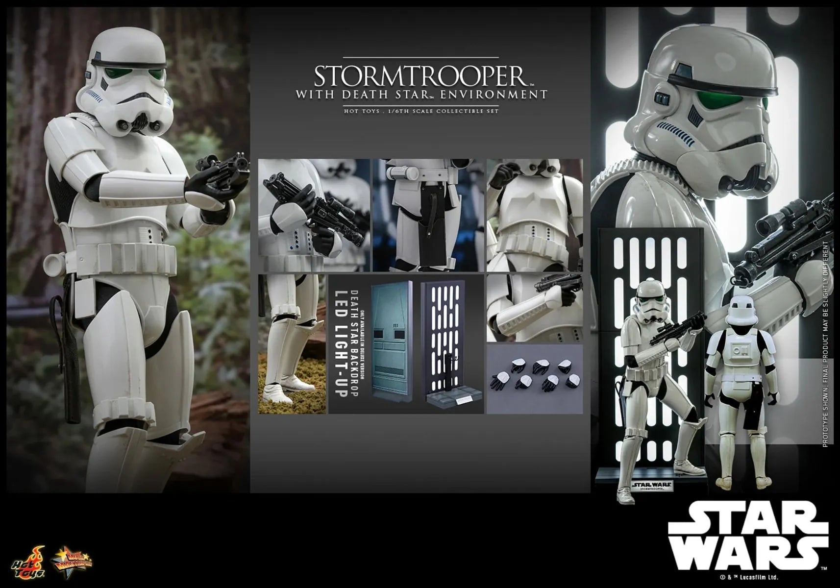 HOTMMS736 Star Wars - Stormtrooper (with Death Star Environment) 1:6 Scale Collectable Action Figure - Hot Toys - Titan Pop Culture