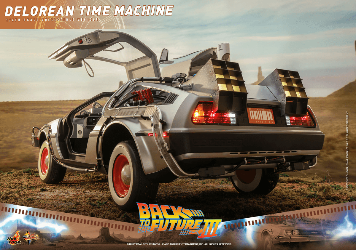 HOTMMS738 Back to the Future 3 - Delorean Time Machine 1:6 Scale Collectable Vehicle - Hot Toys - Titan Pop Culture