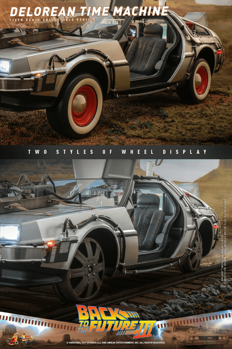 HOTMMS738 Back to the Future 3 - Delorean Time Machine 1:6 Scale Collectable Vehicle - Hot Toys - Titan Pop Culture