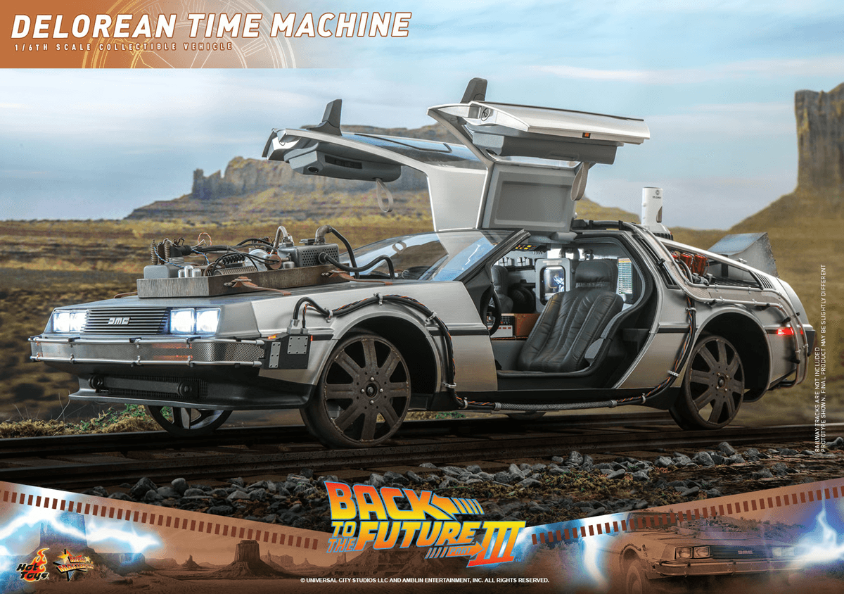 HOTMMS738 Back to the Future 3 - Delorean Time Machine 1:6 Scale Collectable Vehicle - Hot Toys - Titan Pop Culture