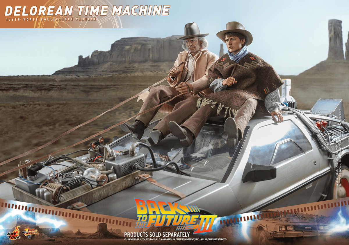 HOTMMS738 Back to the Future 3 - Delorean Time Machine 1:6 Scale Collectable Vehicle - Hot Toys - Titan Pop Culture