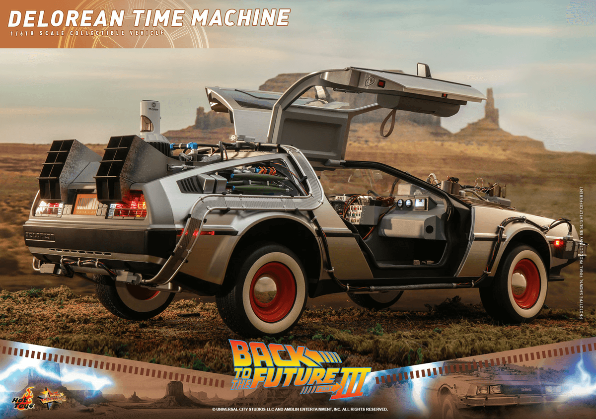 HOTMMS738 Back to the Future 3 - Delorean Time Machine 1:6 Scale Collectable Vehicle - Hot Toys - Titan Pop Culture