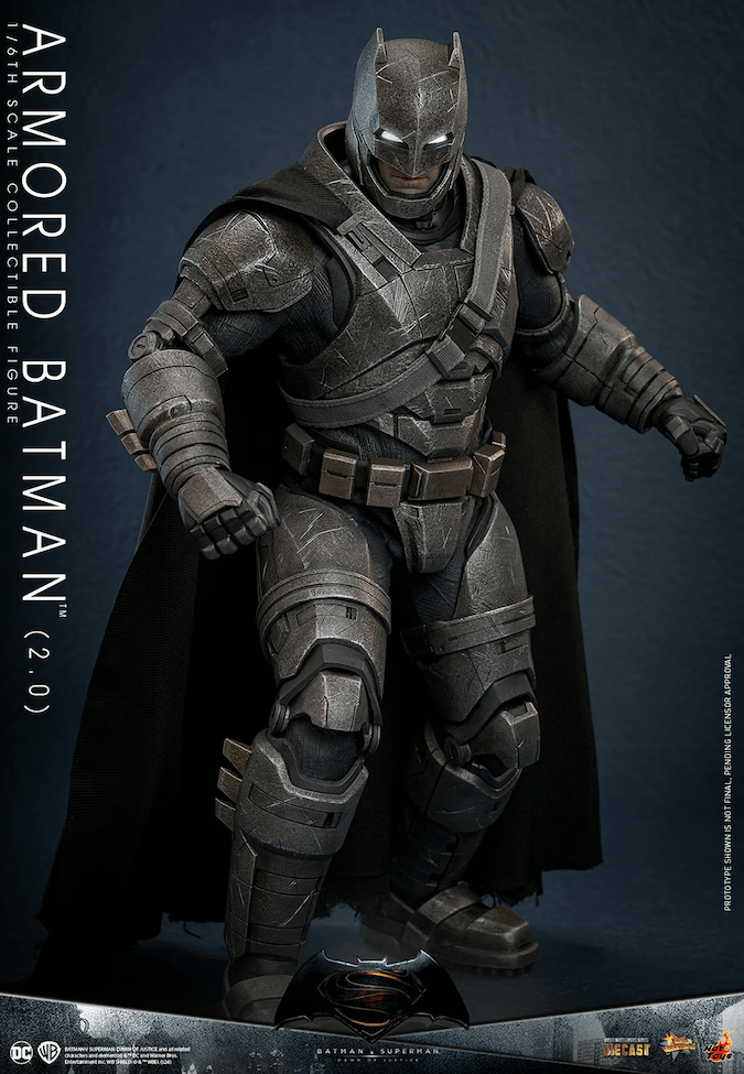 HOTMMS742D62 Batman v Superman: Dawn of Justice - Armored Batman (2.0) 1:6 Scale Collectable Action Figure - Hot Toys - Titan Pop Culture