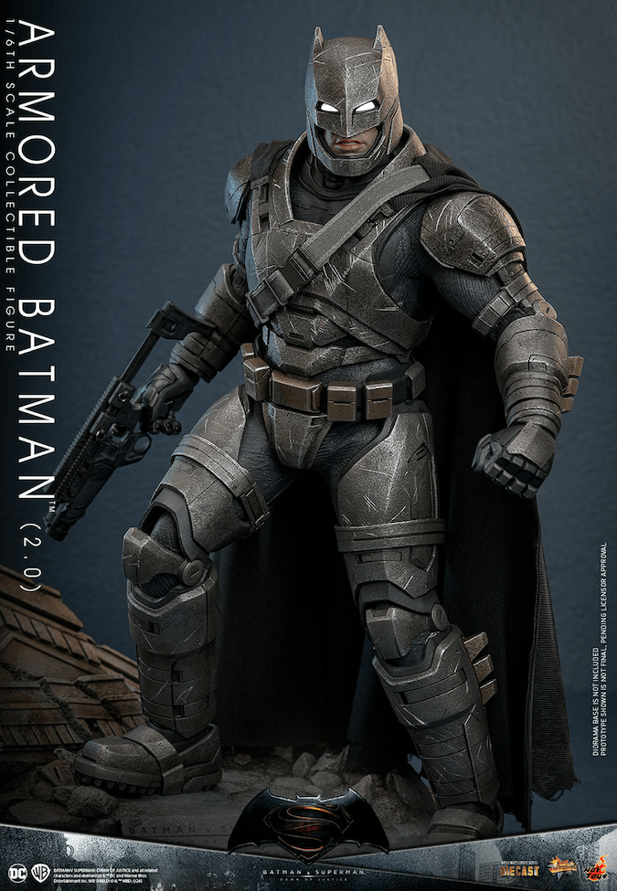 HOTMMS742D62 Batman v Superman: Dawn of Justice - Armored Batman (2.0) 1:6 Scale Collectable Action Figure - Hot Toys - Titan Pop Culture