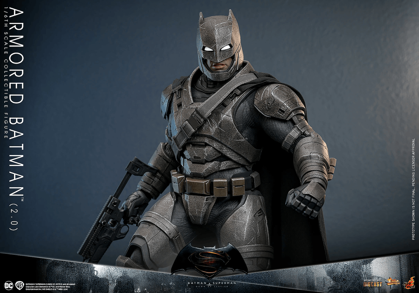 HOTMMS742D62 Batman v Superman: Dawn of Justice - Armored Batman (2.0) 1:6 Scale Collectable Action Figure - Hot Toys - Titan Pop Culture