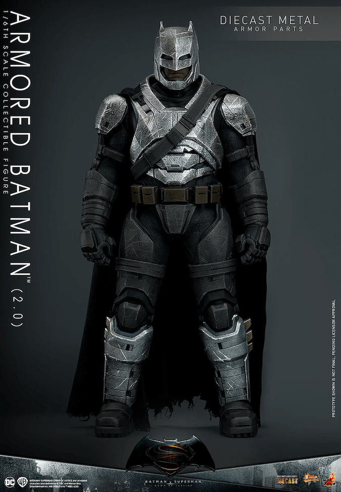 HOTMMS742D62 Batman v Superman: Dawn of Justice - Armored Batman (2.0) 1:6 Scale Collectable Action Figure - Hot Toys - Titan Pop Culture