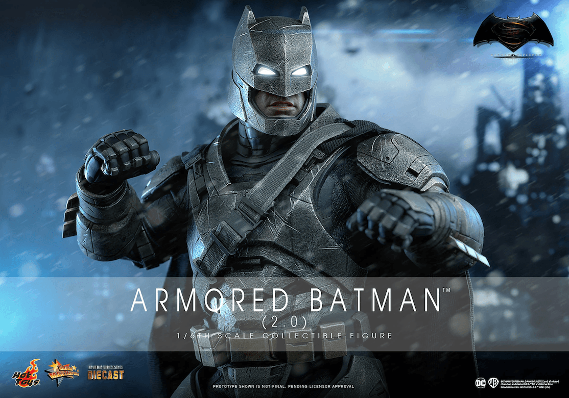 HOTMMS742D62 Batman v Superman: Dawn of Justice - Armored Batman (2.0) 1:6 Scale Collectable Action Figure - Hot Toys - Titan Pop Culture