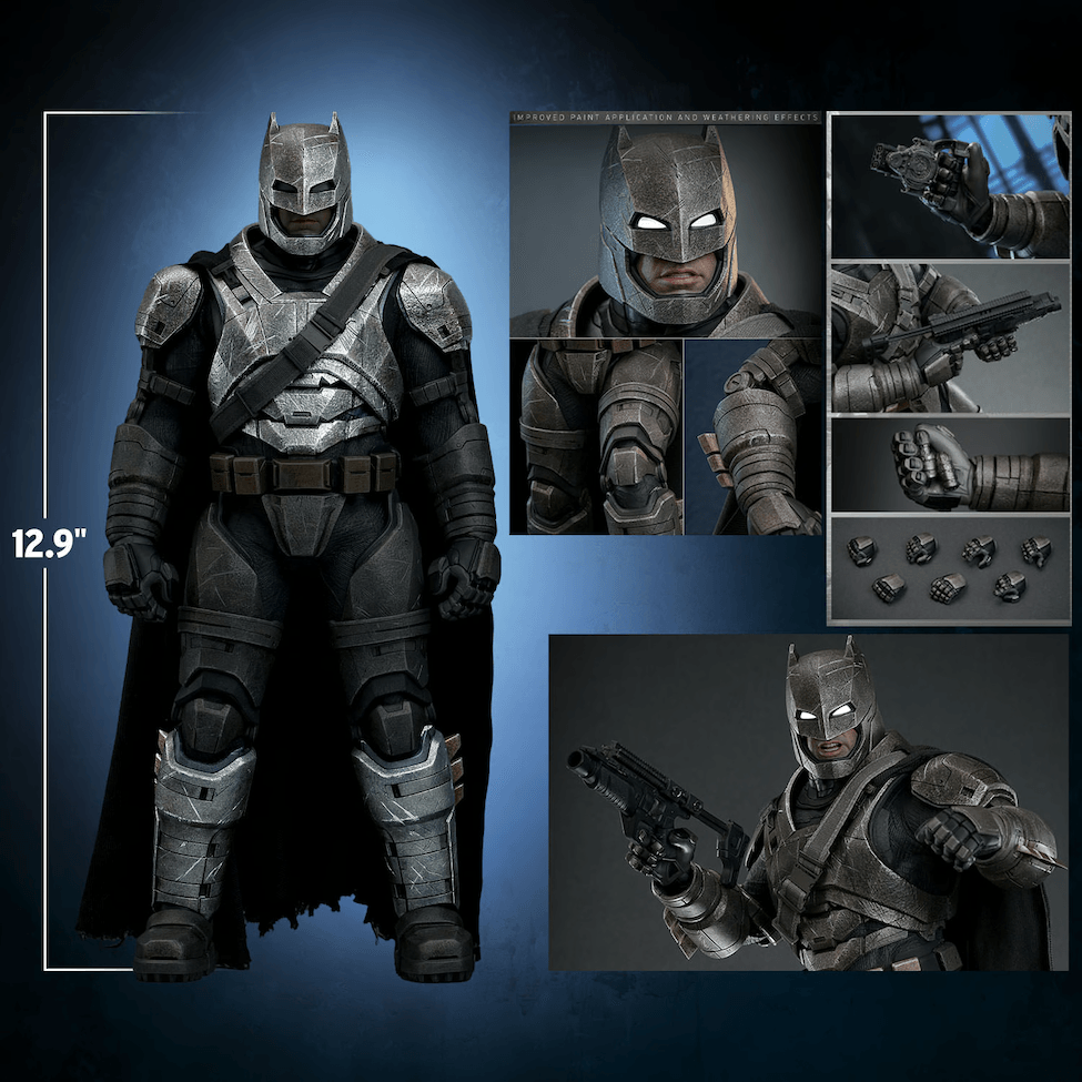 HOTMMS742D62 Batman v Superman: Dawn of Justice - Armored Batman (2.0) 1:6 Scale Collectable Action Figure - Hot Toys - Titan Pop Culture