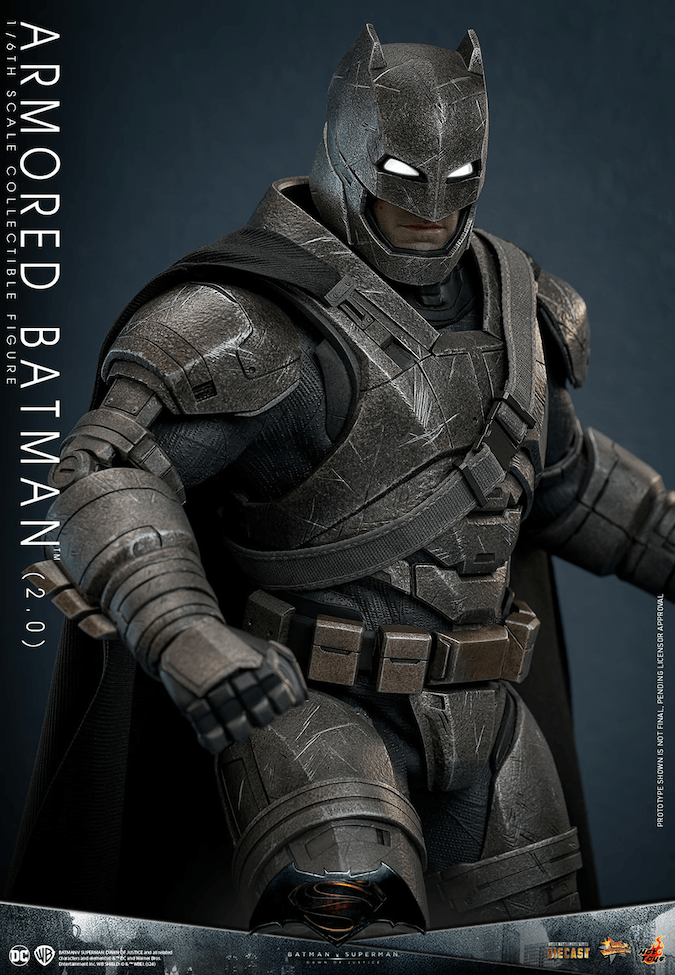 HOTMMS742D62 Batman v Superman: Dawn of Justice - Armored Batman (2.0) 1:6 Scale Collectable Action Figure - Hot Toys - Titan Pop Culture