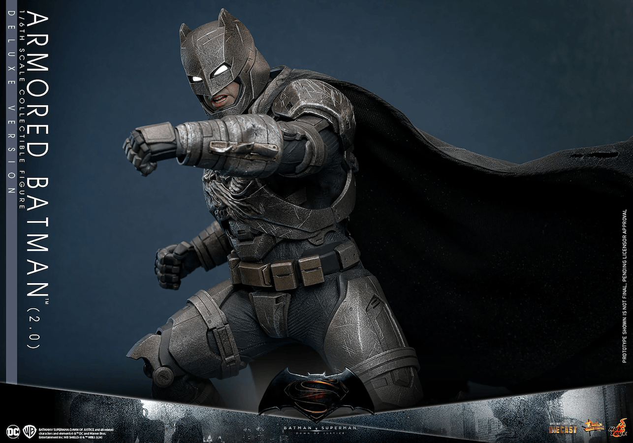 HOTMMS743D63 Batman v Superman: Dawn of Justice - Armored Batman (2.0) Deluxe 1:6 Scale Collectable Figure - Hot Toys - Titan Pop Culture