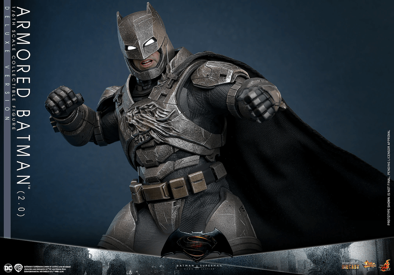 HOTMMS743D63 Batman v Superman: Dawn of Justice - Armored Batman (2.0) Deluxe 1:6 Scale Collectable Figure - Hot Toys - Titan Pop Culture