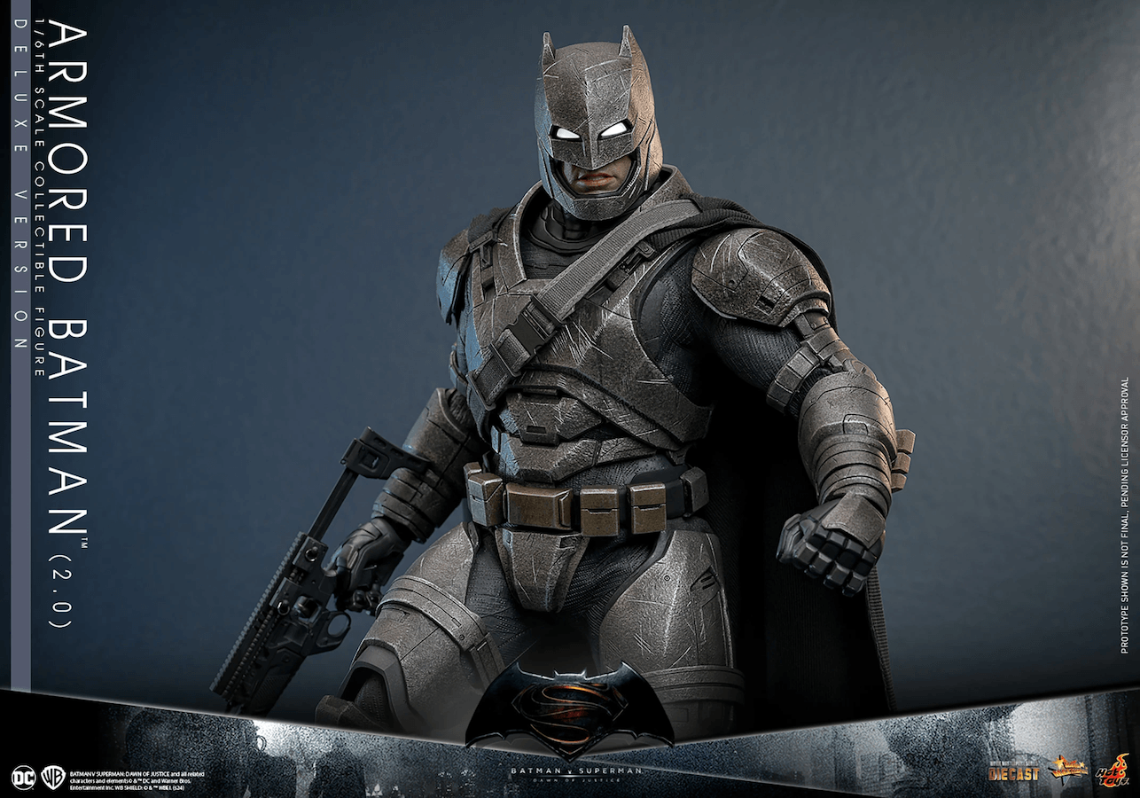 HOTMMS743D63 Batman v Superman: Dawn of Justice - Armored Batman (2.0) Deluxe 1:6 Scale Collectable Figure - Hot Toys - Titan Pop Culture