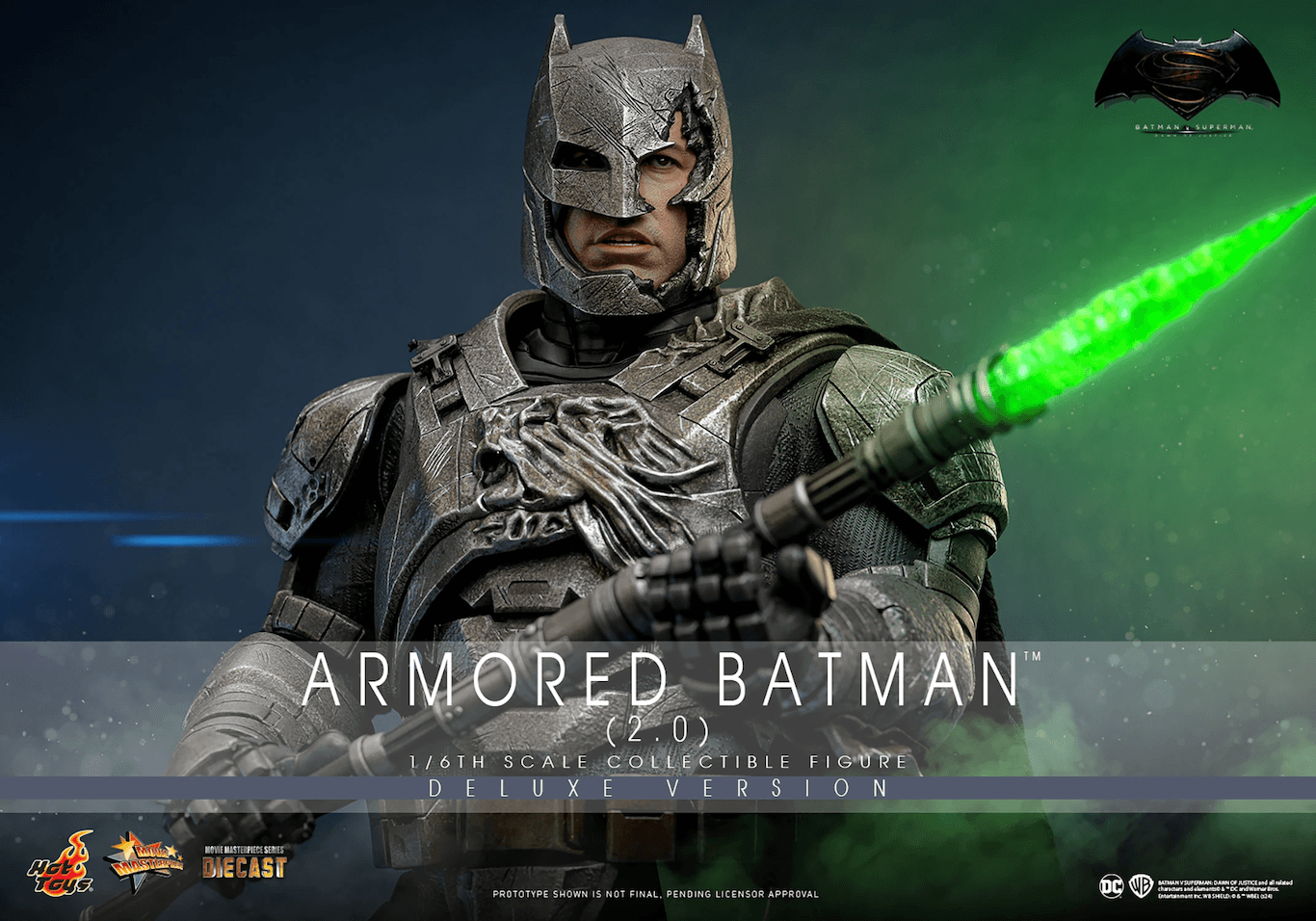 HOTMMS743D63 Batman v Superman: Dawn of Justice - Armored Batman (2.0) Deluxe 1:6 Scale Collectable Figure - Hot Toys - Titan Pop Culture