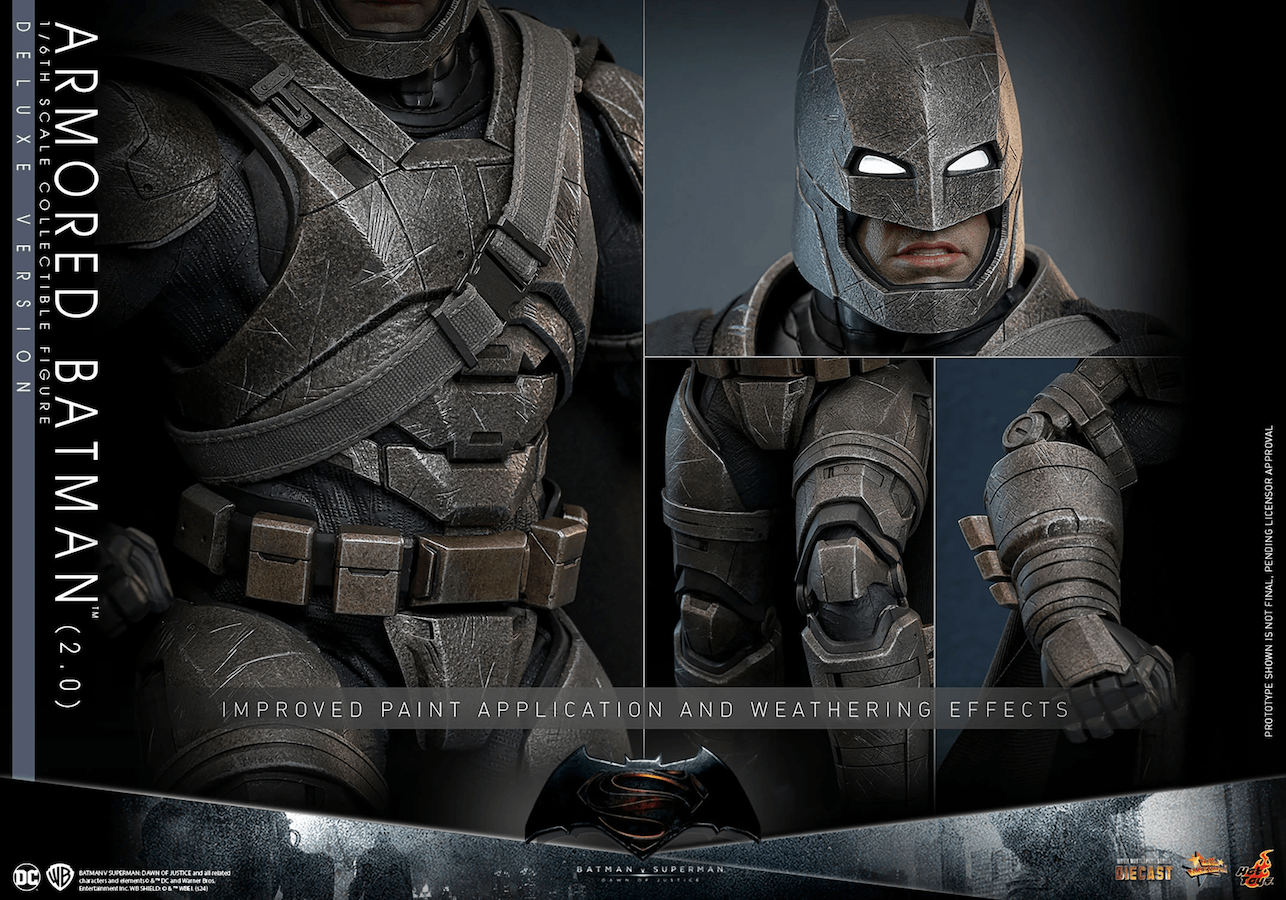 HOTMMS743D63 Batman v Superman: Dawn of Justice - Armored Batman (2.0) Deluxe 1:6 Scale Collectable Figure - Hot Toys - Titan Pop Culture