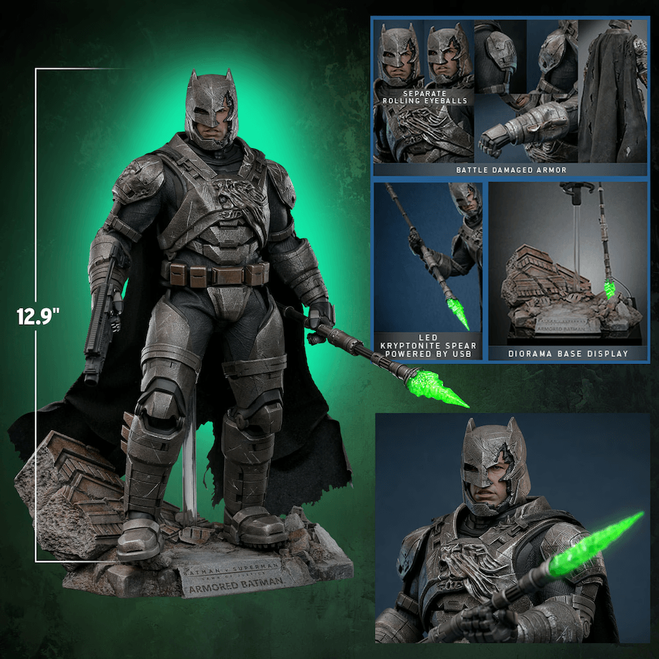 HOTMMS743D63 Batman v Superman: Dawn of Justice - Armored Batman (2.0) Deluxe 1:6 Scale Collectable Figure - Hot Toys - Titan Pop Culture