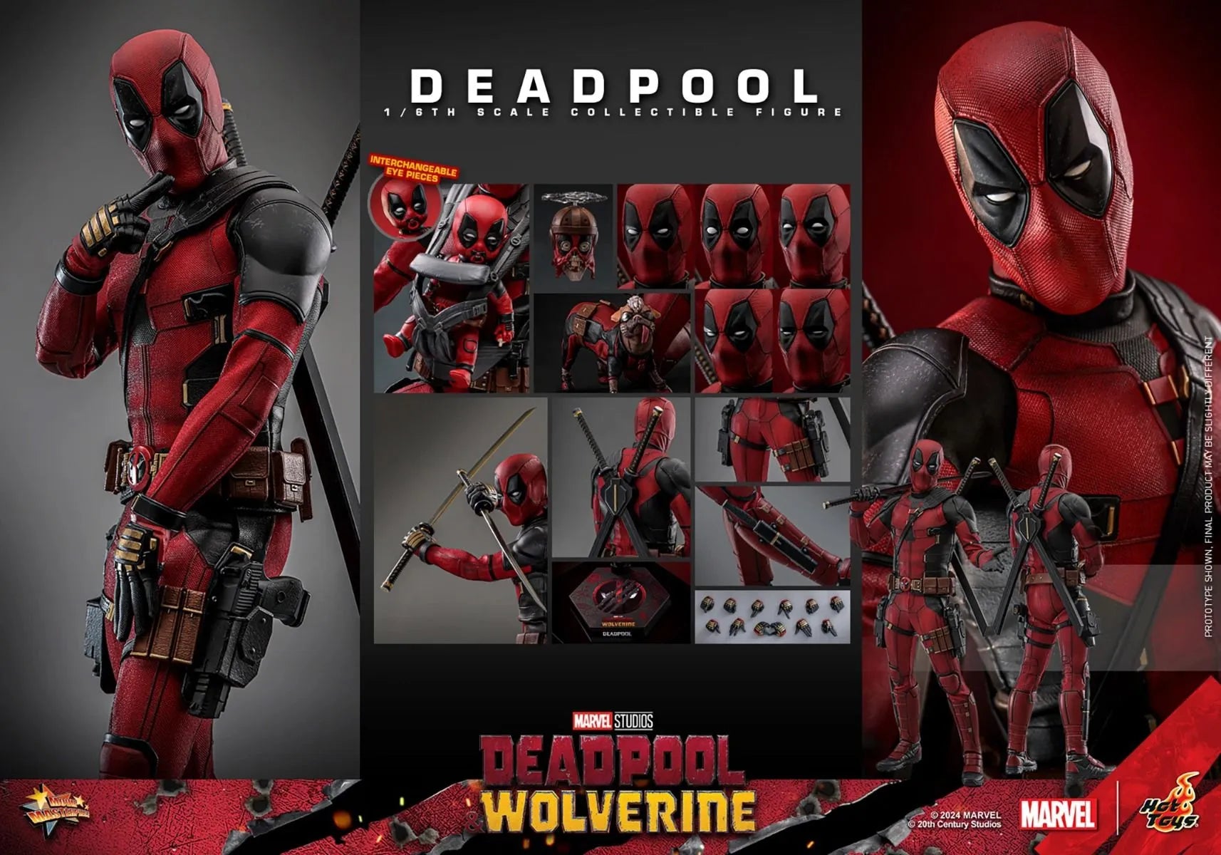 HOTMMS746 Deadpool & Wolverine - Deadpool 1:6 Scale Collectable Action Figure - Hot Toys - Titan Pop Culture