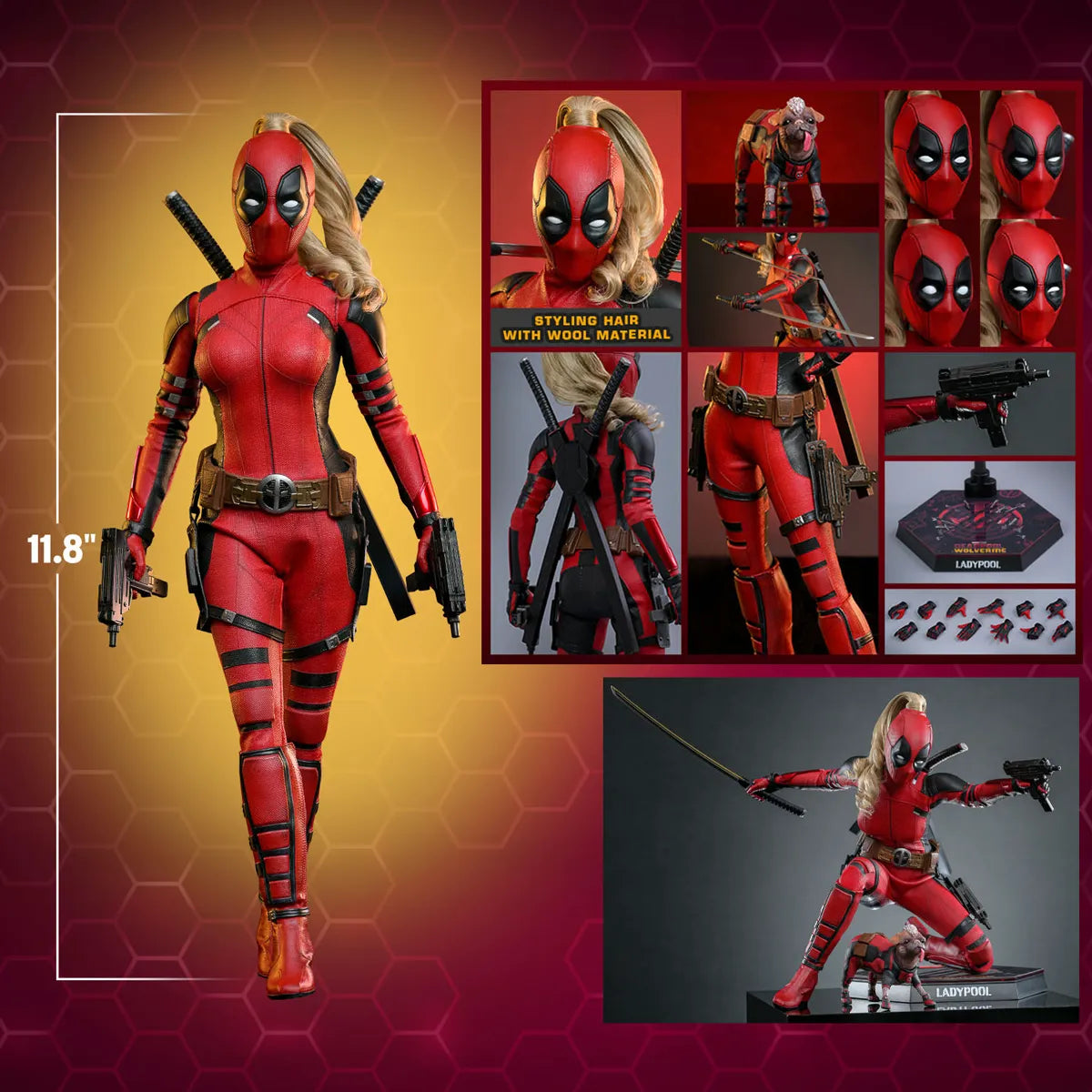 HOTMMS747 Deadpool & Wolverine - Ladypool 1:6 Scale Collectable Action Figure - Hot Toys - Titan Pop Culture