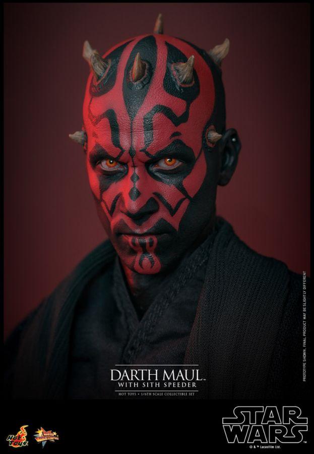 HOTMMS749 Star Wars Episode I: The Phantom Menace - Darth Maul with Sith Speeder 1:6 Scale Collectable Set - Hot Toys - Titan Pop Culture