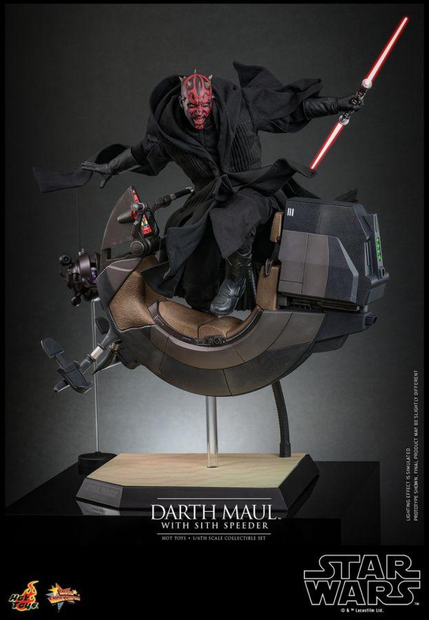 HOTMMS749 Star Wars Episode I: The Phantom Menace - Darth Maul with Sith Speeder 1:6 Scale Collectable Set - Hot Toys - Titan Pop Culture