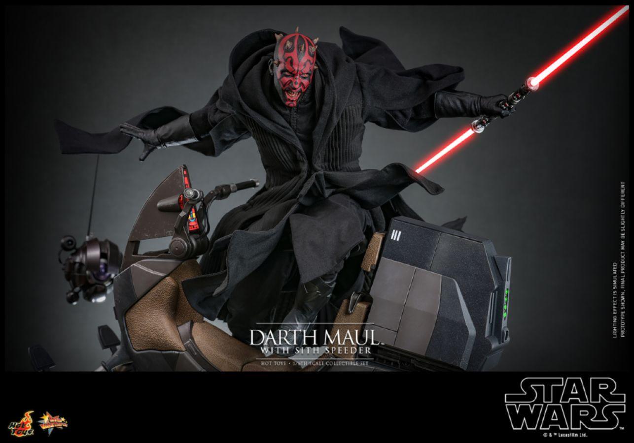 HOTMMS749 Star Wars Episode I: The Phantom Menace - Darth Maul with Sith Speeder 1:6 Scale Collectable Set - Hot Toys - Titan Pop Culture