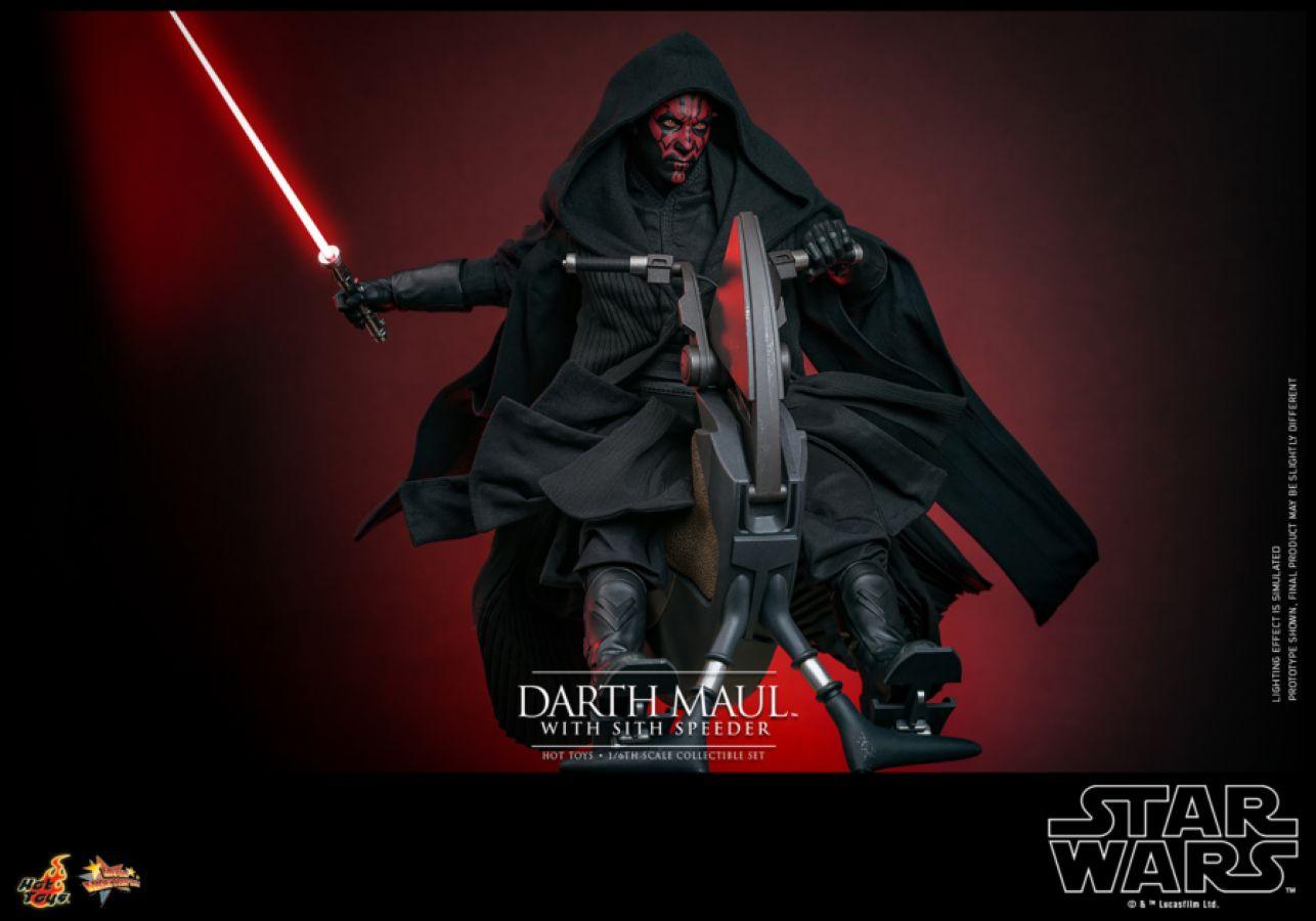 HOTMMS749 Star Wars Episode I: The Phantom Menace - Darth Maul with Sith Speeder 1:6 Scale Collectable Set - Hot Toys - Titan Pop Culture