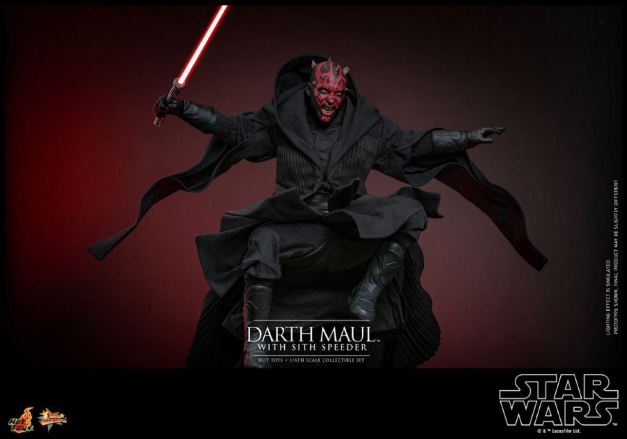 HOTMMS749 Star Wars Episode I: The Phantom Menace - Darth Maul with Sith Speeder 1:6 Scale Collectable Set - Hot Toys - Titan Pop Culture